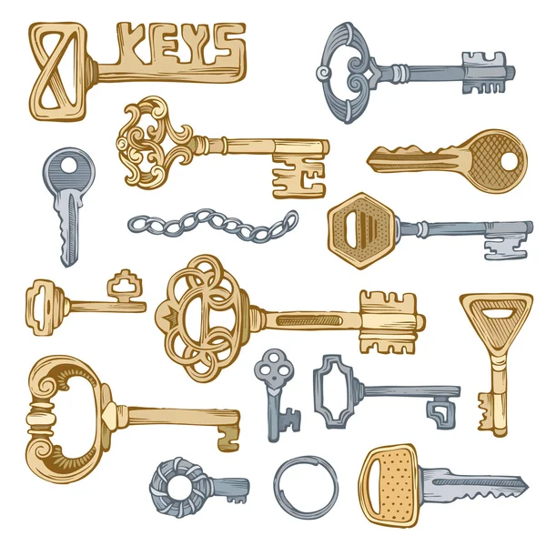 Vektor Vintage Schlüssel. — Stockvektor