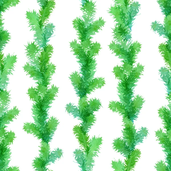 Seamless evergreen pattern. — Stock Vector