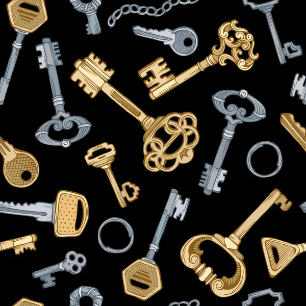 Modèle de clés sans couture . — Image vectorielle