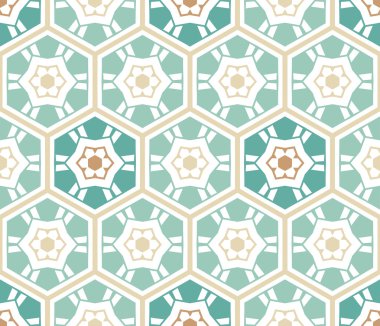 Dikişsiz altıgenler desen. 