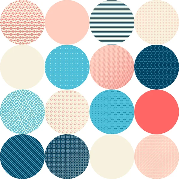 Seamless pattern of circles. — Stock Vector