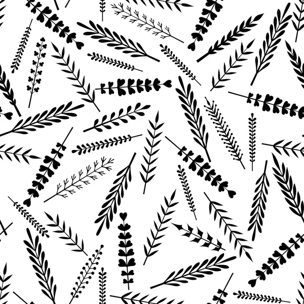 Seamless pattern of leaves. — Stock Vector