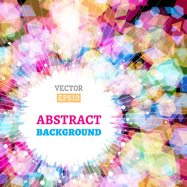 Bright vector background with light effects.