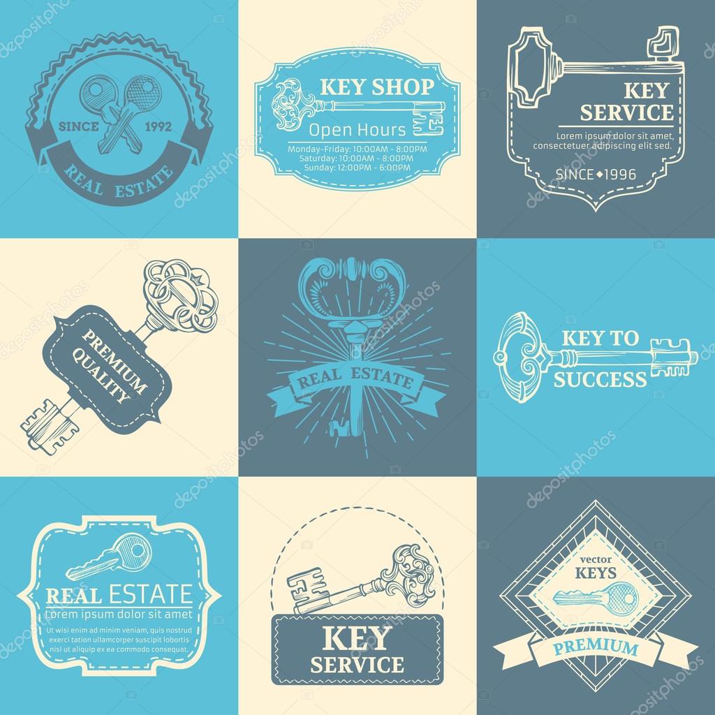 Vintage badges, labels, ribbons, frames, logo templates and emblems. There is place for your text.