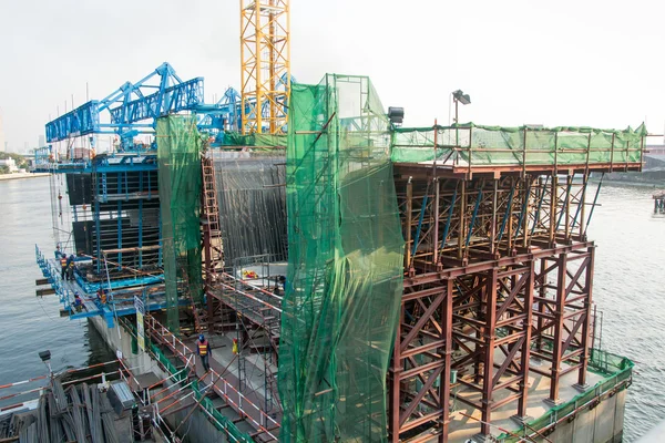 Equipment Bridge Construction Site — Stock Photo, Image