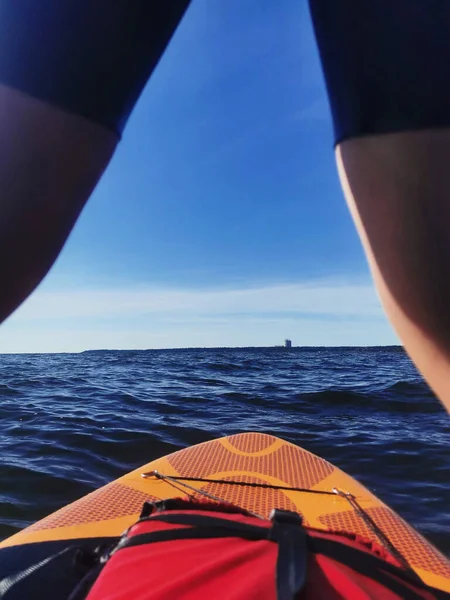 Blick Auf Das Wasser Vom Boot Aus — Stockfoto