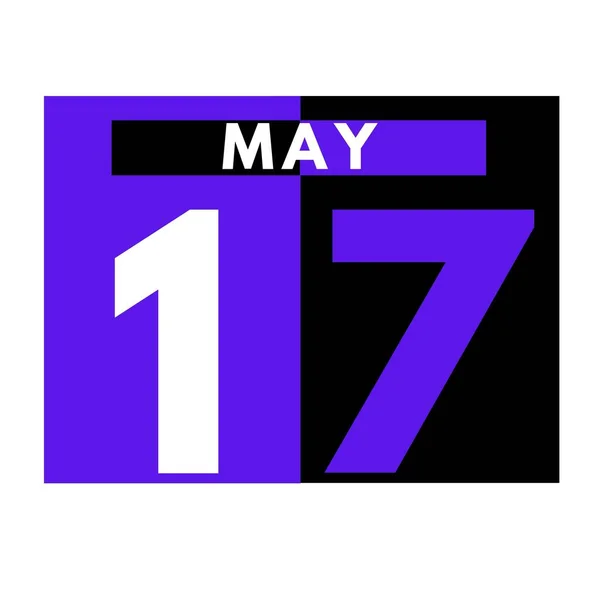 Maio Ícone Calendário Diário Moderno Date Dia Mês Calendar Para — Fotografia de Stock
