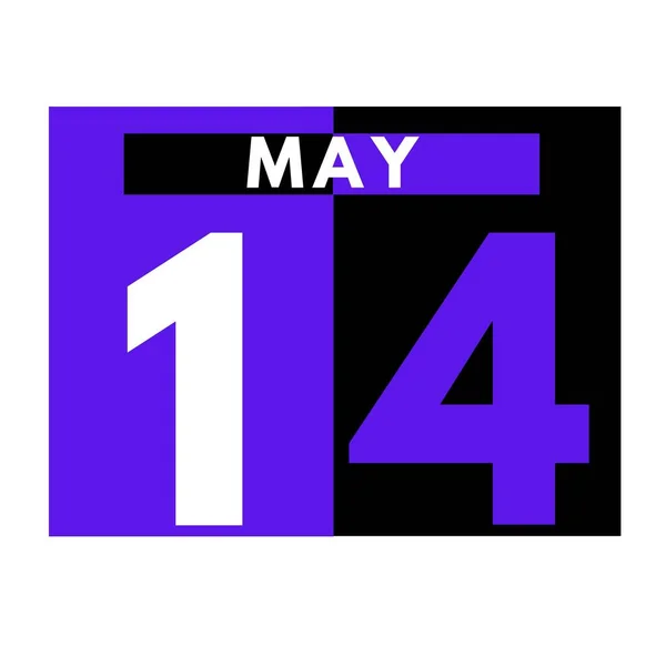 Maio Ícone Calendário Diário Moderno Date Dia Mês Calendar Para — Fotografia de Stock