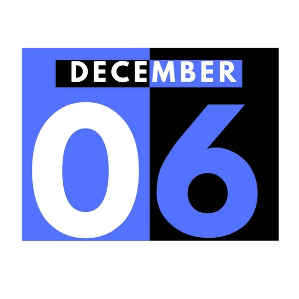 December Moderne Dagelijkse Kalender Icoon Datum Dag Maand Kalender Voor — Stockfoto