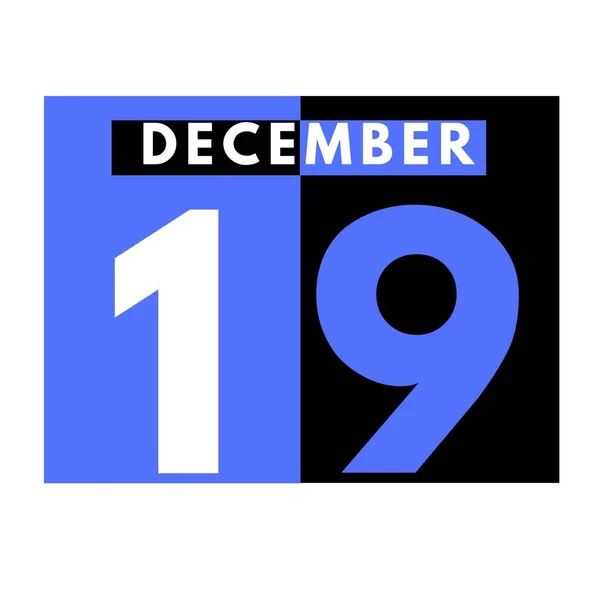 December Modern Daily Calendar Icon Date Day Month Calendar Month — Stock Photo, Image