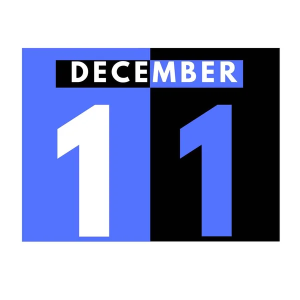 December Modern Daily Calendar Icon Date Day Month Calendar Month — Stock Photo, Image