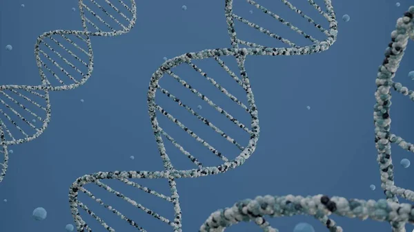 Wetenschap Technologie Dna Chromosoom Molecuul Structuur Weergave Illustratie — Stockfoto