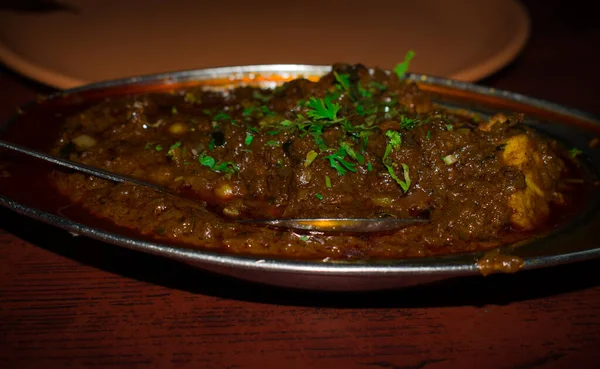 Veg Handi Gravy Having Selective Focus Shallow Depth Field — Stock Photo, Image