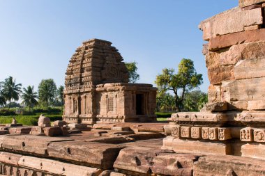 Hindistan 'daki Pattadakal Karnataka tapınağına Jambuling Tapınağı