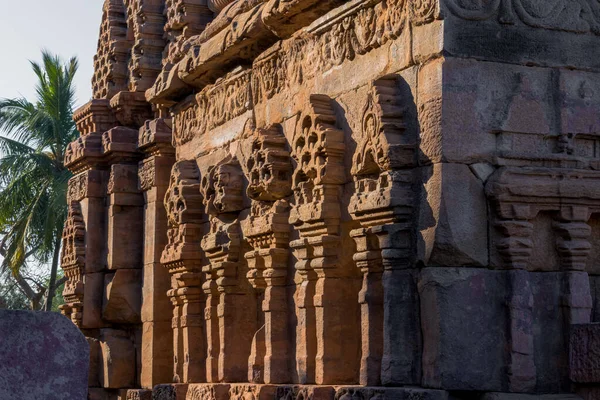 Mallikarjuna Chrám Zeď Konstrukce Pattadakal Karnataka Indie — Stock fotografie
