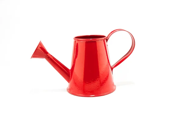 Red watering can  isolated on white background. — Stock Photo, Image