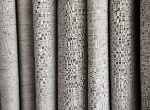 Tissu gris de rideau — Photo