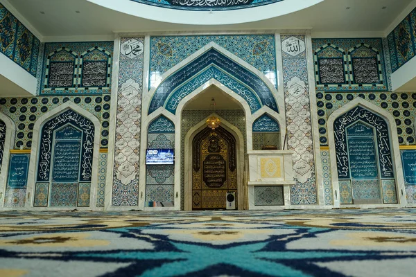 Low Light Picture Masjid 1000 Selawat Badr Main Praying Area — Stock Photo, Image