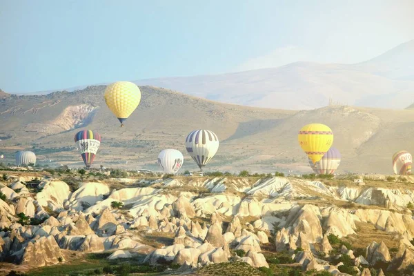Cappadoce Turquie Vers Mars 2020 Une Photo Matinale Greme Remplie — Photo