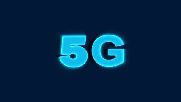 动画5G转换为6G连接 6G将替换5G 以改善连接 — 图库视频影像