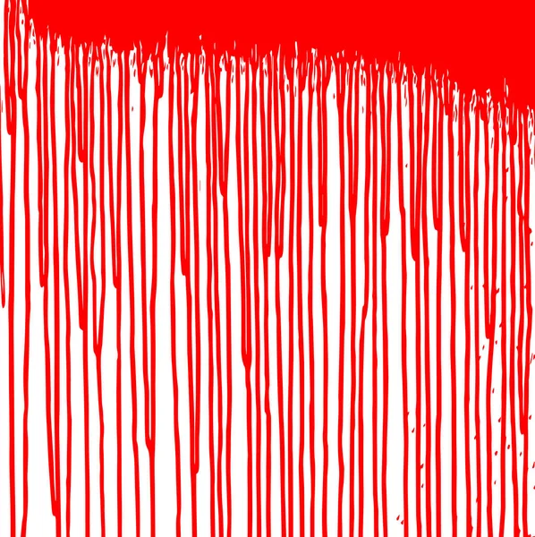 Rayas de pintura roja en la pared. Salpicaduras de sangre. Textura grunge. Fondo de pintura de sangre. Ilustración vectorial — Vector de stock