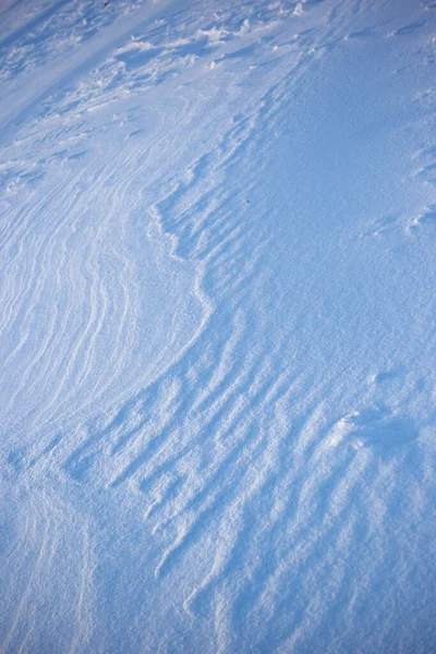 Struttura Della Neve Disegno Creato Dal Vento Natura Fredda — Foto Stock