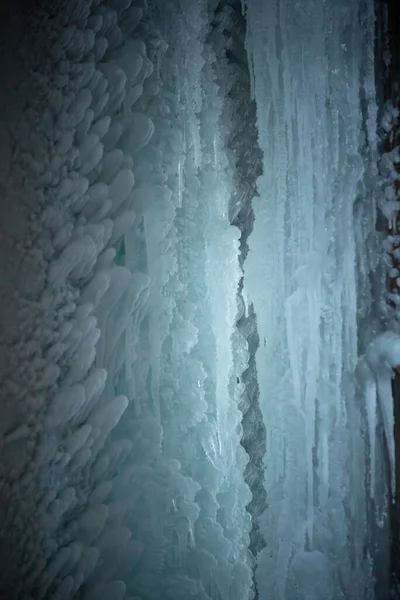 Texture Glace Grotte Glace Naturelle Esthétique Froide — Photo