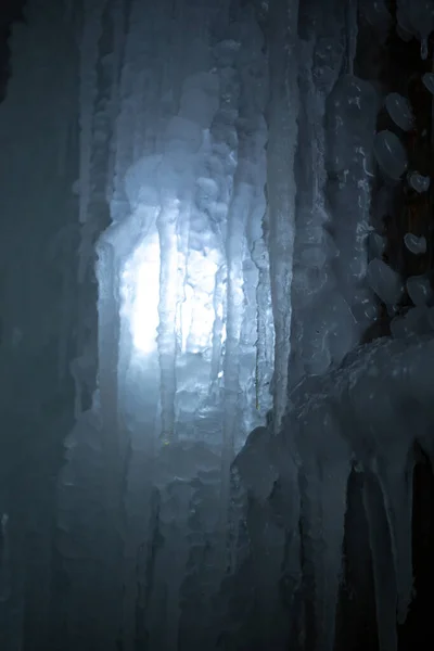 Ice Texture Natural Ice Cave Cold Aesthetics — Stock Photo, Image