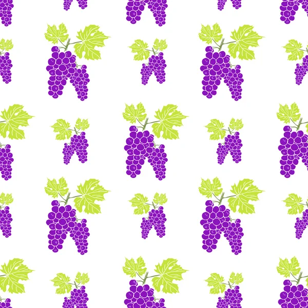 Fruit background Seamless pattern with hand drawn skech grape vector illustration — Stok Vektör