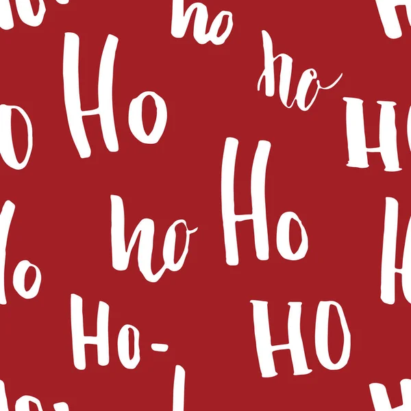 Nouvel Noël Motif Sans Couture Avec Lettres Dessinées Main Vecteur — Image vectorielle