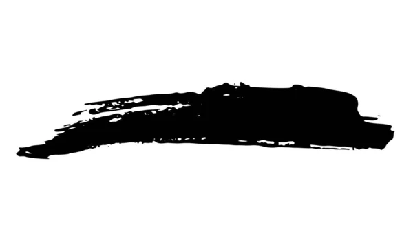 Penseel Slag Hand Getekend Grunge Textuur Vector Illustratie Geïsoleerd Witte — Stockvector