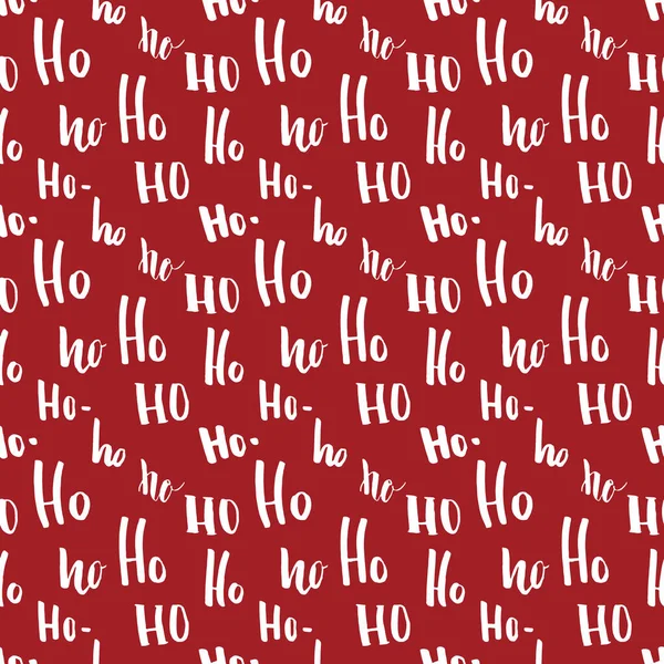 Nouvel Noël Motif Sans Couture Avec Lettres Dessinées Main Vecteur — Image vectorielle