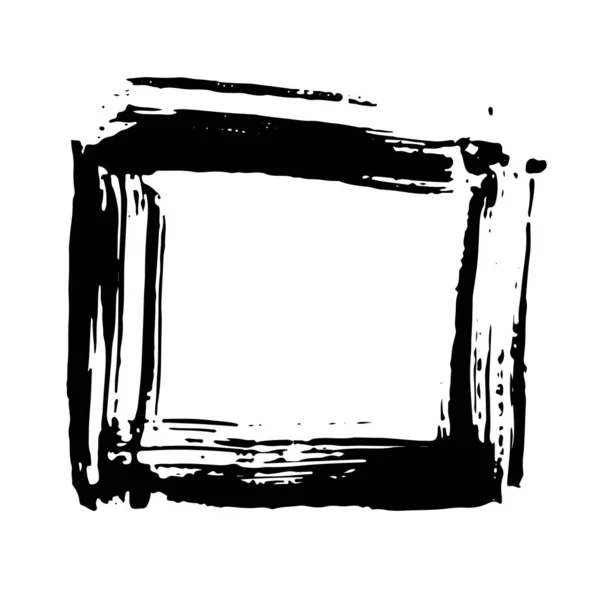 Frame Text Box Grunge Textured Hand Drawn Elements Set Vector — Stock Vector