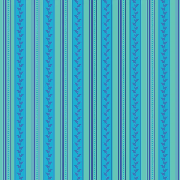 Abstract seamless ornament pattern, vector illustration, Retro background made with vertical stripes dots and leaves, Vintage hipster wallpaper — Διανυσματικό Αρχείο