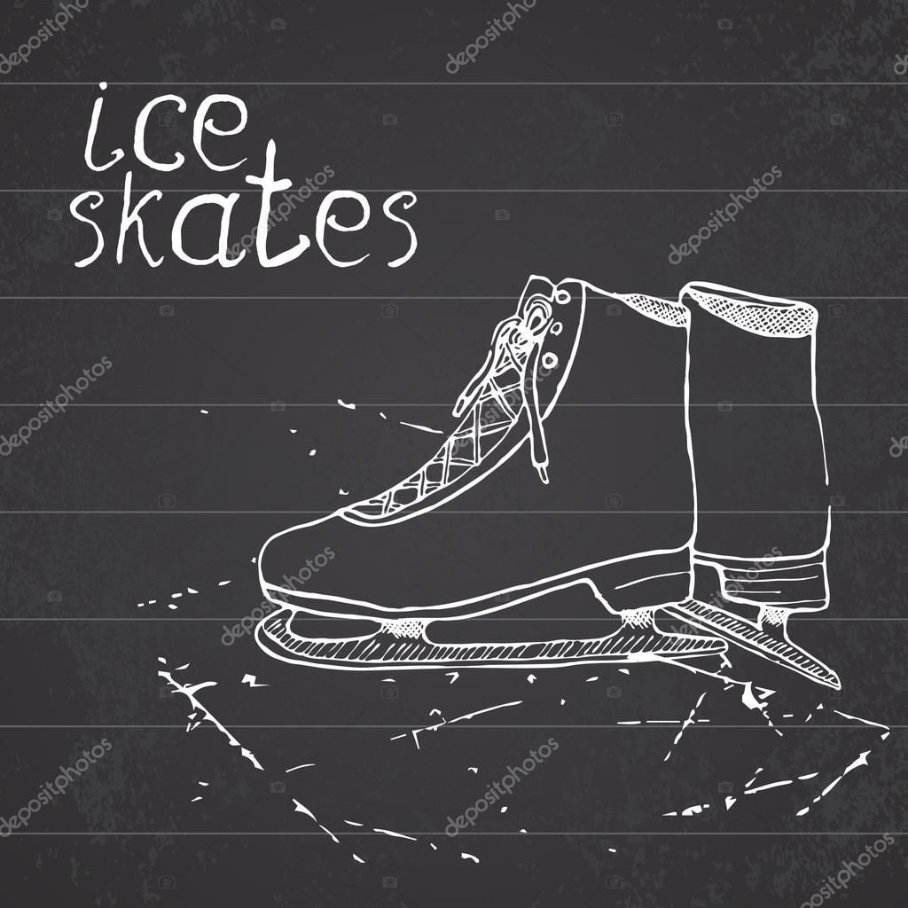 ice skating sketch