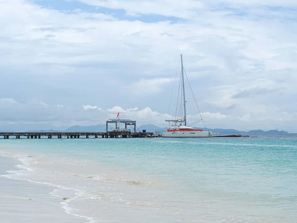 Paisaje Panorámico Del Mar Phuket Tailandia Espacio Para Texto — Foto de Stock