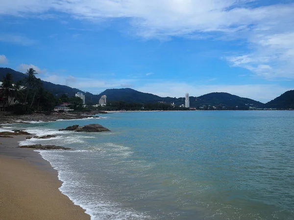 Paisaje Panorámico Del Mar Phuket Tailandia Espacio Para Texto — Foto de Stock