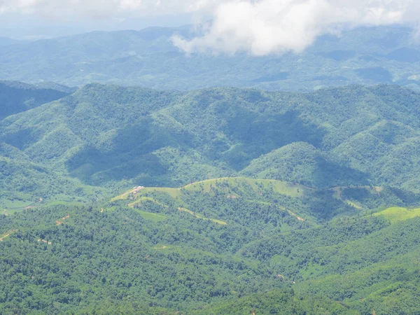 Piękny Malowniczy Krajobraz Gór Chiang Rai Granicy Prowincji Tajlandia Myanmar — Zdjęcie stockowe