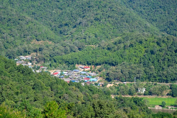 Naturskön Utsikt Över Fjällen Norra Thailand — Stockfoto