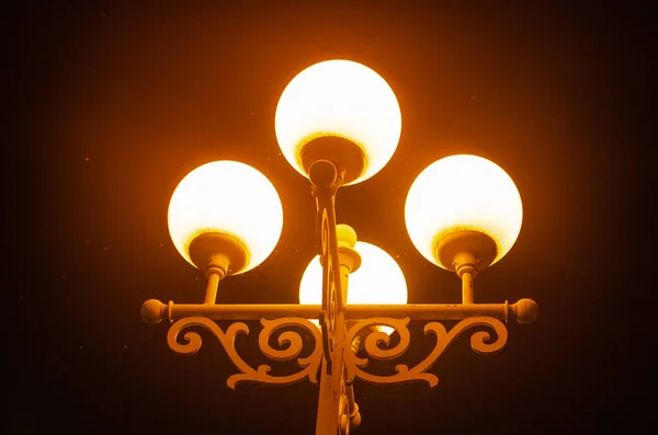 Luz Eléctrica Brillante Noche — Foto de Stock