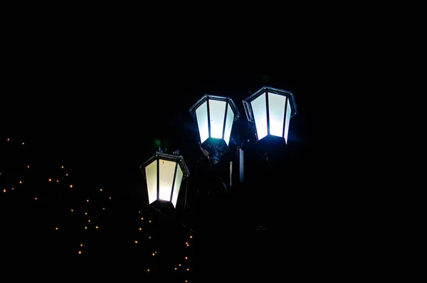 Glowing Electric Light Night — Stock Photo, Image