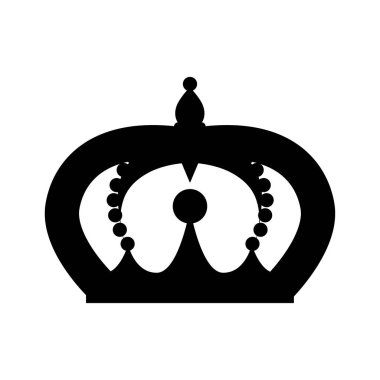 Kraliyet tacının veya dini taç ikonunun vektör çizimi. Ticari kimlik ya da logo için taç, mücevher tasarımı için