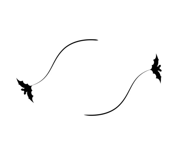 Cadre Rond Avec Bordures Chauve Souris Décorez Invitation Fête Halloween — Image vectorielle