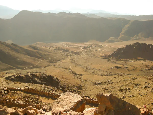 Sinajskou poušť, egypt — Stock fotografie