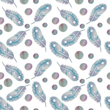 Suluboya tüylerin kusursuz deseni.