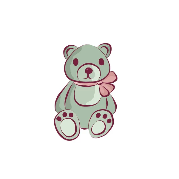Color Clip Art Teddy Bear — Stock Photo, Image