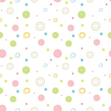 Çiçeklerin renksiz deseni.