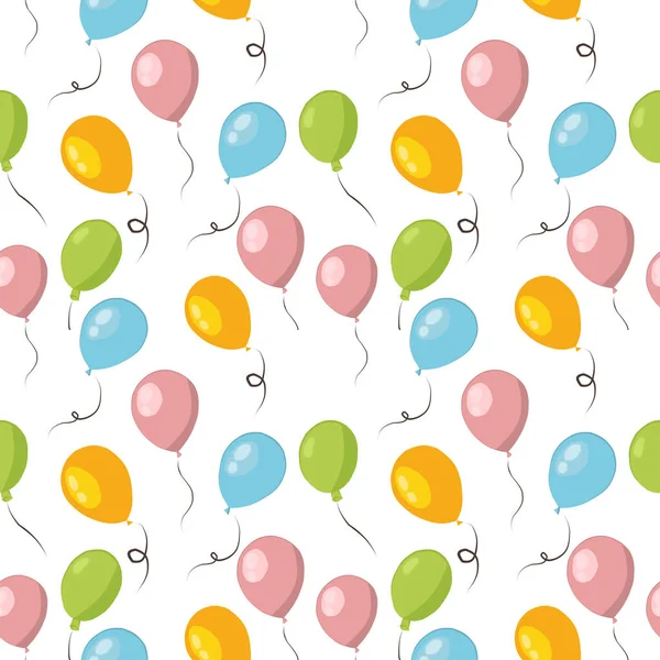 Colorful Seamless Pattern Balloons — Stock Photo, Image