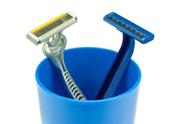 Two razor in a cup — Stock Photo, Image