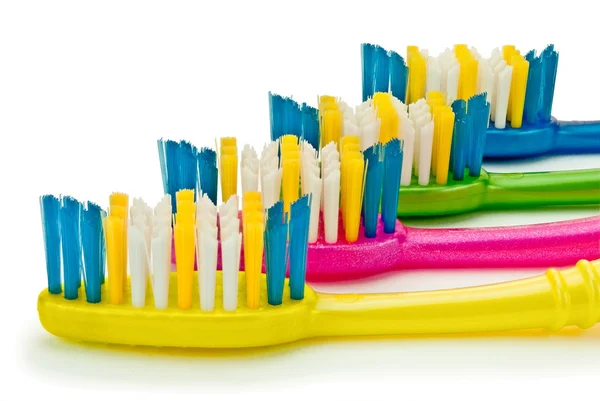 Four toothbrushes Royalty Free Stock Images